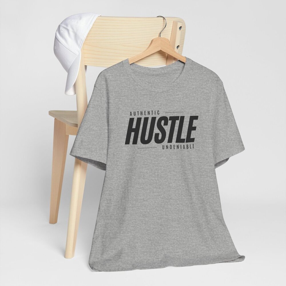 Hustle: Heather Gray, Unisex T-Shirt, Active lifestyle, Active Wear